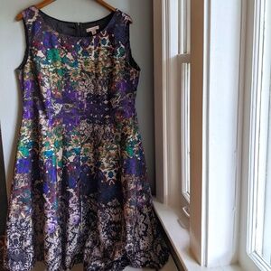 Gorgeous dress, wedding guest attire, floral gown, formal outfit